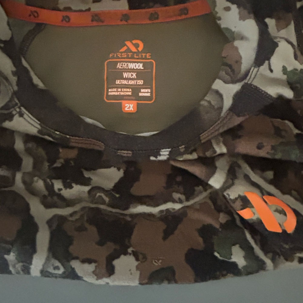First Lite fusion Aerowool wick 150 Camouflage
